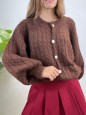 CARDIGAN LISAY MARRONE