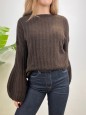 PULLOVER SERENA MARRONE
