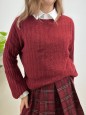 PULLOVER SERENA BORDEAUX