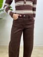 JEANS BALLOONS MARRONE