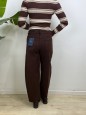 JEANS BALLOONS MARRONE