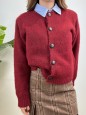 CARDIGAN JOLIE BORDEAUX