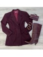 BLAZER DRESS VIKY BORDEAUX