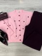 CARDIGAN CUORICINI ROSA