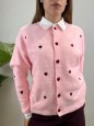 CARDIGAN CUORICINI ROSA
