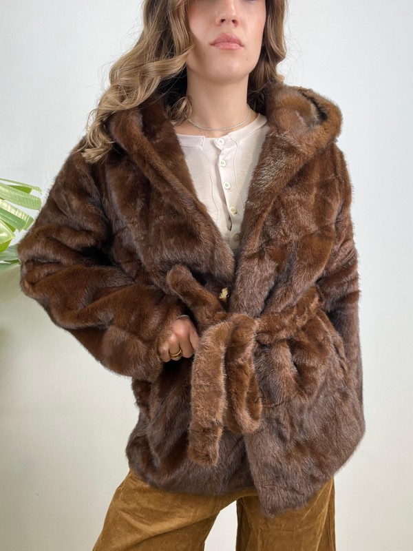 ECOPELLICCIA TOPQUALITY MARRONE