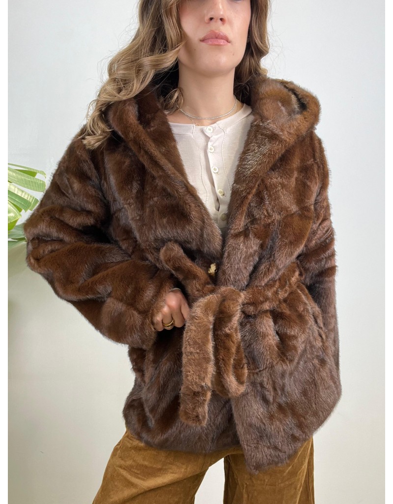 ECOPELLICCIA TOPQUALITY MARRONE