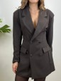 BLAZER DRESS VIKY MARRONE