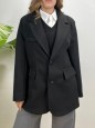 CAPPOTTO BLAZER SEMPLICE NERO