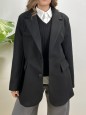 CAPPOTTO BLAZER SEMPLICE NERO