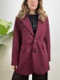 CAPPOTTO BLAZER SEMPLICE BORDEAUX