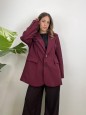 CAPPOTTO BLAZER SEMPLICE BORDEAUX