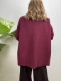 CAPPOTTO BLAZER SEMPLICE BORDEAUX