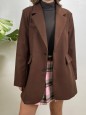 CAPPOTTO BLAZER SEMPLICE MARRONE