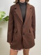CAPPOTTO BLAZER SEMPLICE MARRONE