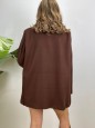 CAPPOTTO BLAZER SEMPLICE MARRONE