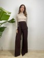 PANTALONI JEMMA MARRONE