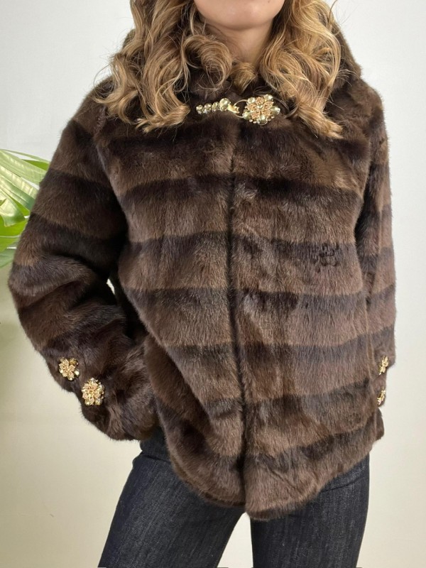 ECOPELLICCIA MILENA PROMO MARRONE