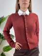 CARDIGAN SIMPLY LUMINA BORDEAUX
