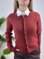 CARDIGAN SIMPLY LUMINA BORDEAUX