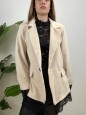 CAPPOTTO BLAZER CON PIZZO BEIGE