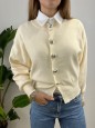 CARDIGAN CUORI BURRO