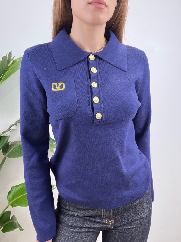 PULLOVER POLO KRIS BLU