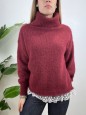 PULLOVER LORENZA BORDEAUX
