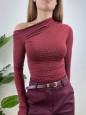 MAGLIA BRILLANT LYCRA BORDEAUX