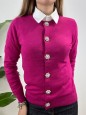 CARDIGAN JAWELS FUCSIA