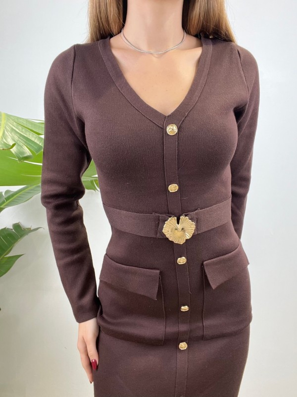 LONG DRESS MANUELA MARRONE