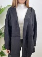 MAXI CARDIGAN FELY NERO