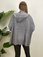 MAXI CARDIGAN FELY GRIGIO