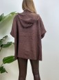 MAXI CARDIGAN FELY MARRONE