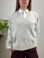 PULLOVER GRAZIA GRIGIO CHIARO