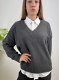PULLOVER GRAZIA GRIGIO SCURO