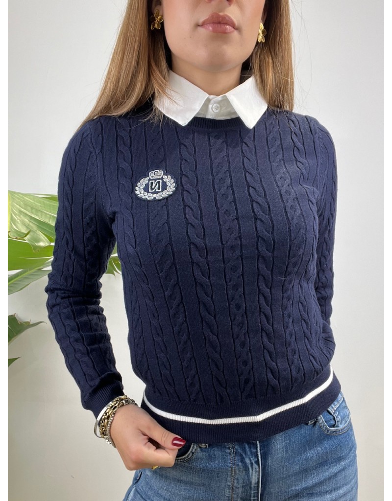 PULLOVER SIMON BLU