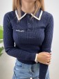 PULLOVER POLO ALESSIA BLU