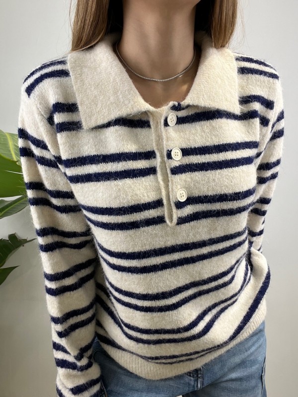 PULLOVER POLO KLARA BLU