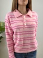 PULLOVER POLO KLARA ROSA