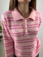 PULLOVER POLO KLARA ROSA