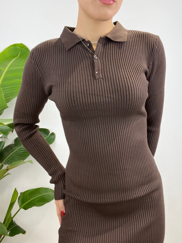 DRESS COSTINE GIORGIA MARRONE