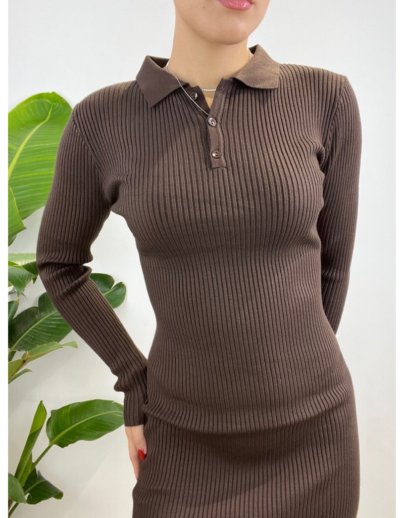 DRESS COSTINE GIORGIA MARRONE