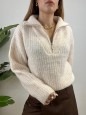 PULLOVER ZIP BEIGE