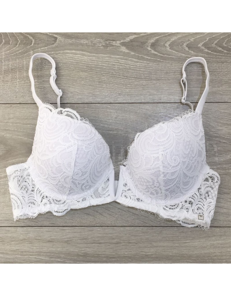 Lormar Reggiseno Lormar Push-Up Pizzo Scollatura Profonda Con Ferretto V Bra Frizzante 