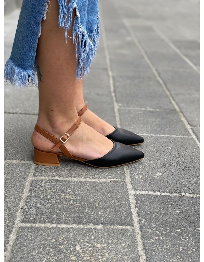 bicolor slingback