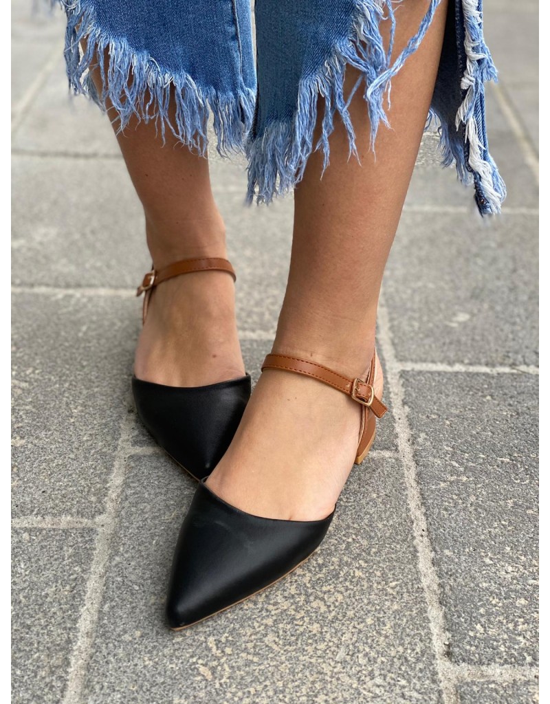 bicolor slingback