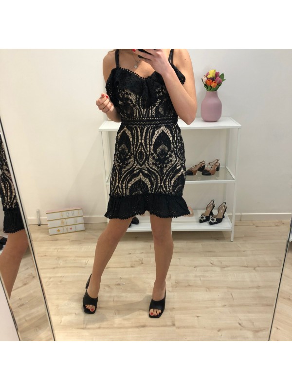 DRESS IN PIZZO NERO DRESS IN PIZZO NERO