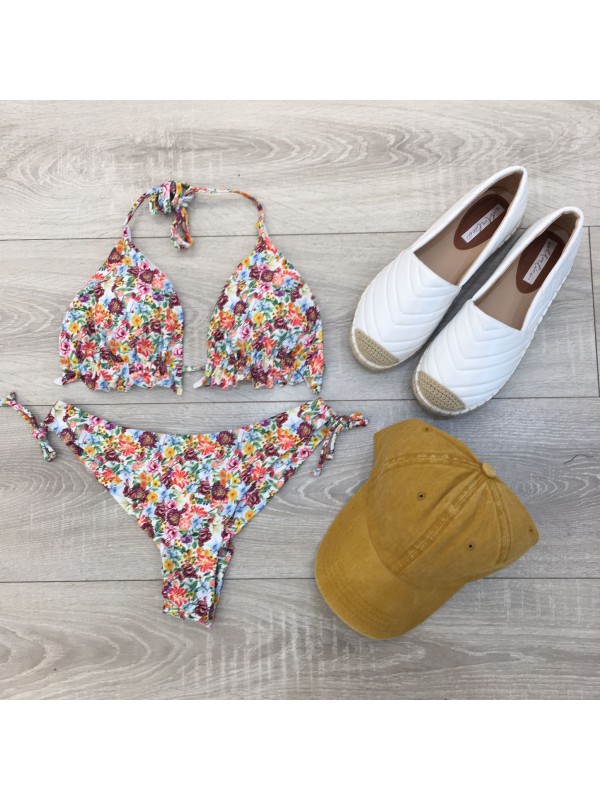 COSTUME FIORELLINI BIANCO COSTUME FIORELLINI BIANCO