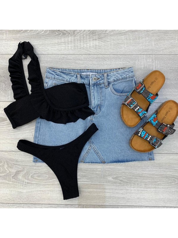 BIKINI MONOSPALLA LUX NERO BIKINI MONOSPALLA LUX NERO